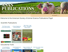 Tablet Screenshot of animalsciencepublications.org